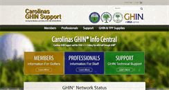 Desktop Screenshot of carolinasghinsupport.org