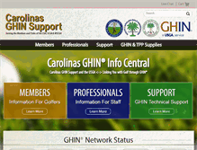Tablet Screenshot of carolinasghinsupport.org